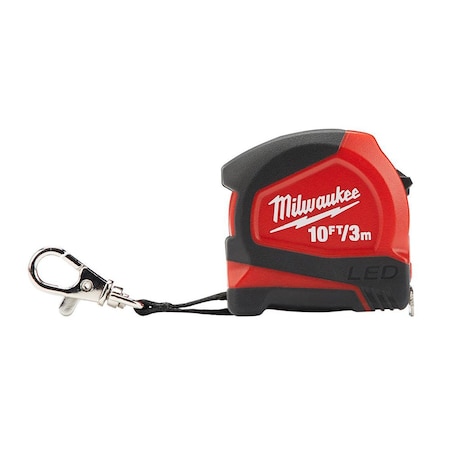 Milwaukee Tool 10' Keychain Led Tape Measure ML48-22-6601